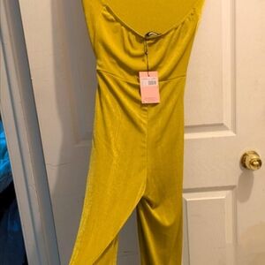 Missguided Mustard Jumpsuit
